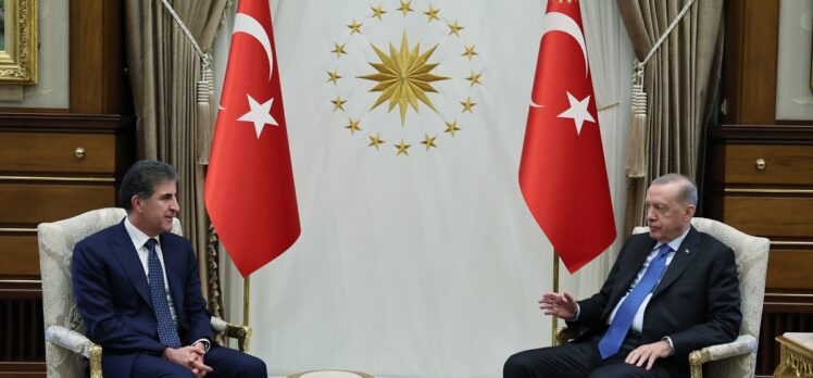 Cumhurbaşkanı Erdoğan, Irak Kürt Bölgesel Yönetimi Başkanı Barzani'yi kabul etti