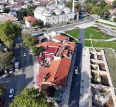 Edirne'deki Havlucular Hanı ve Mezit Bey Hamamı'nda restorasyon çalışmaları sürüyor