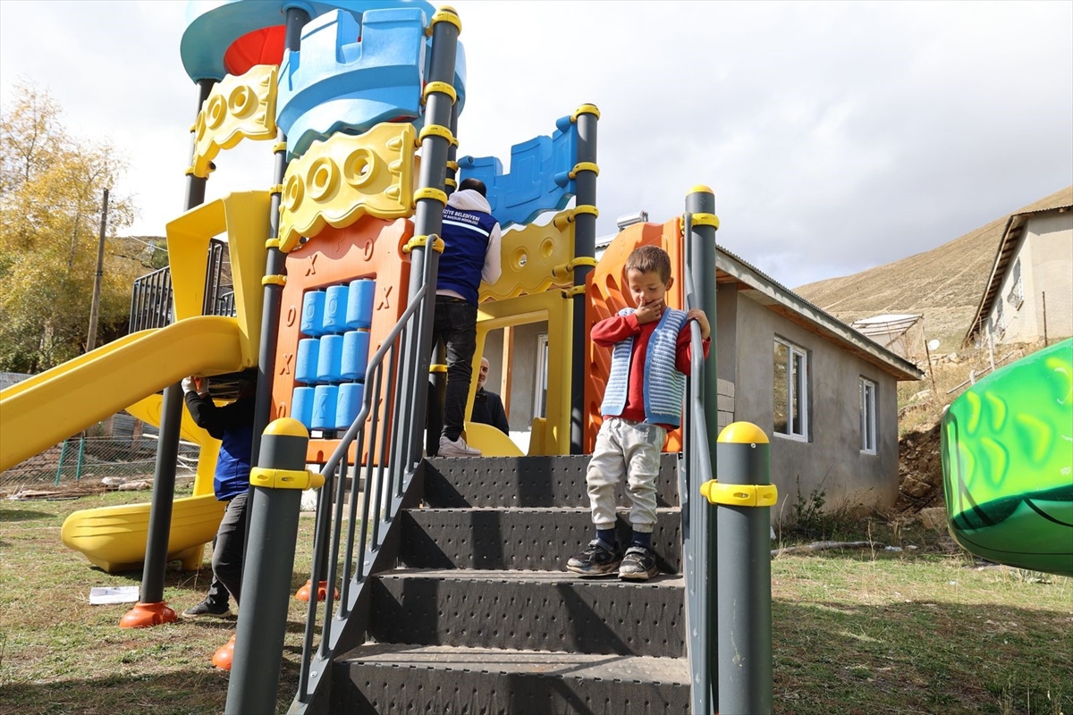 Erzurum'da otizmli çocuğun park hayali gerçeğe dönüştürüldü