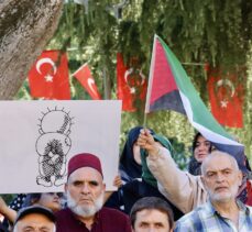 İsrail'in Filistin'e yönelik saldırıları Giresun ve Trabzon'da protesto edildi