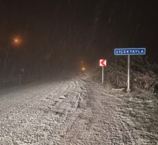 Kastamonu'nun yüksek kesimlerinde kar etkili oldu