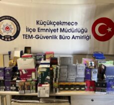 Küçükçekmece'de minibüsle kaçak ürün taşıyan 2 şüpheli yakalandı