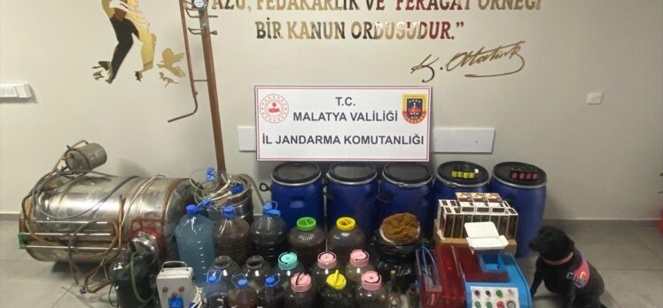 Malatya'da kaçak içki operasyonunda 3 şüpheli yakalandı