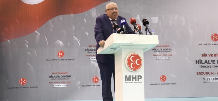 MHP Genel Başkan Yardımcısı Yalçın,  Erzurum'da konuştu: