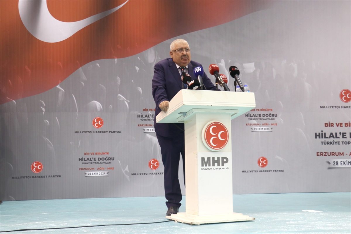 MHP Genel Başkan Yardımcısı Yalçın,  Erzurum'da konuştu: