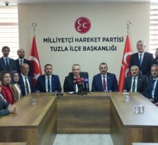 MHP'li Yönter, partisinin Tuzla İlçe Başkanlığını ziyaret etti: