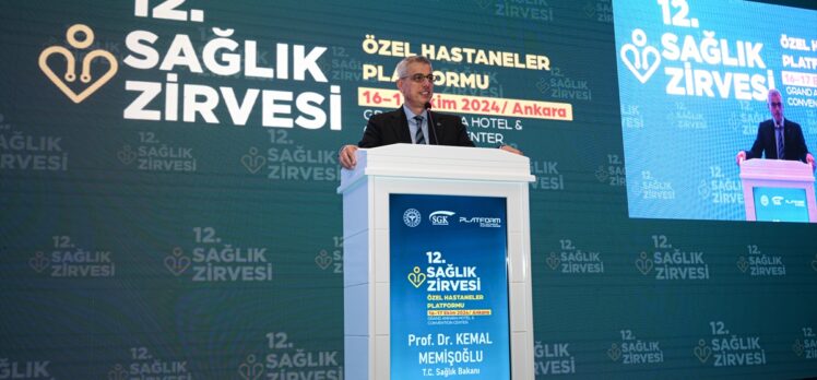 Sağlık Bakanı Memişoğlu “12. Sağlık Zirvesi”nde konuştu: