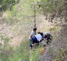 Sakarya'da şarampole devrilen motosikletin sürücüsü yaralandı