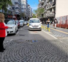 Samsun'da beyaz baston kullanan yayalara sürücülerin duyarlılığı test edildi