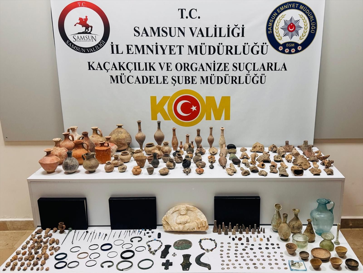 Samsun'da tarihi eser kaçakçılığı operasyonunda 1 kişi yakalandı