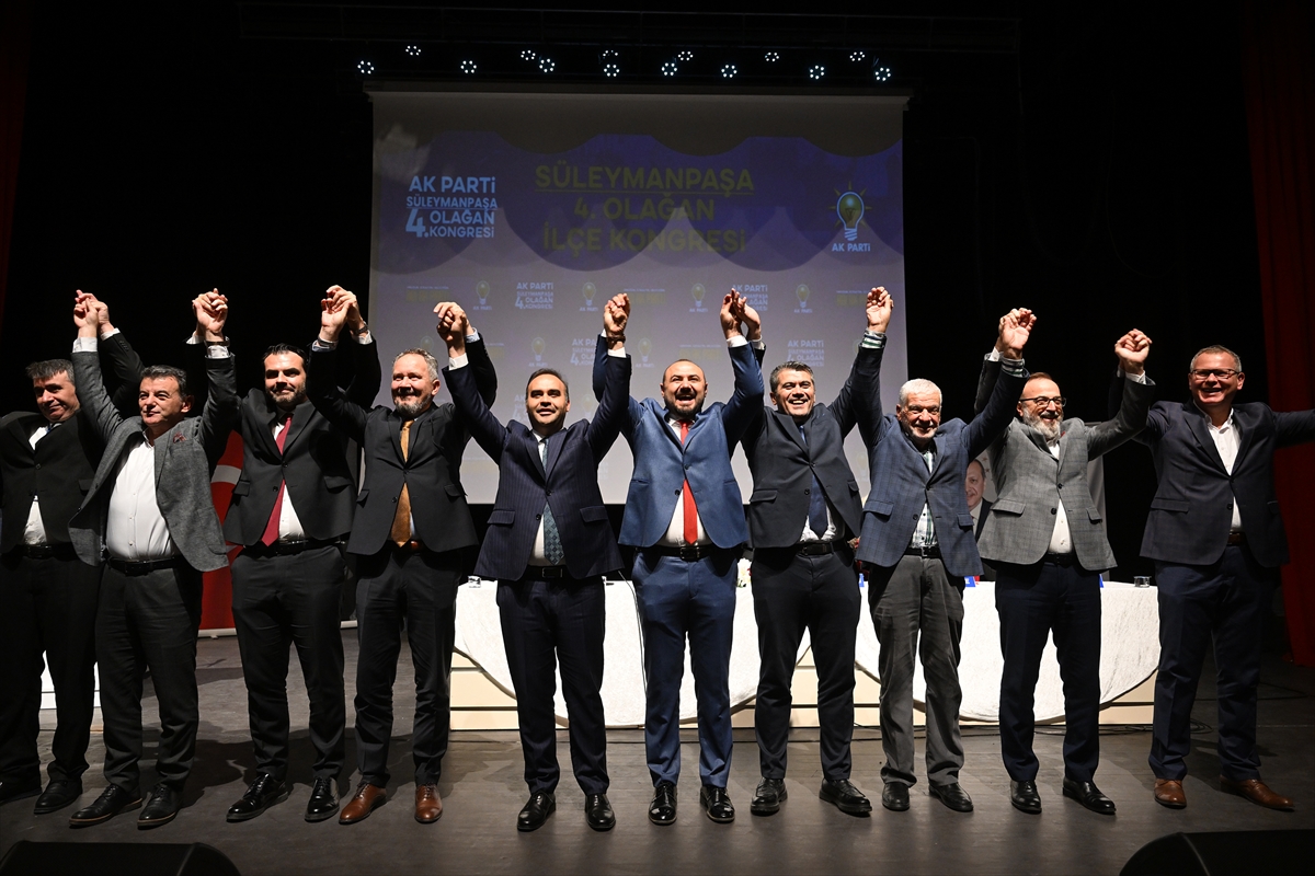 Sanayi ve Teknoloji Bakanı Kacır, AK Parti Süleymanpaşa 4. Olağan İlçe Kongresi’nde konuştu: