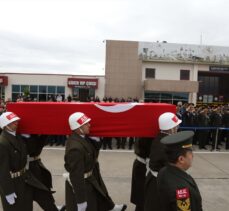 Şırnak'ta Pençe-Kaplan Operasyonu bölgesinde şehit olan askerin naaşı Samsun'a getirildi