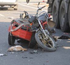 Şırnak'ta tırın çarptığı sepetli motosikletin sürücüsü yaşamını yitirdi