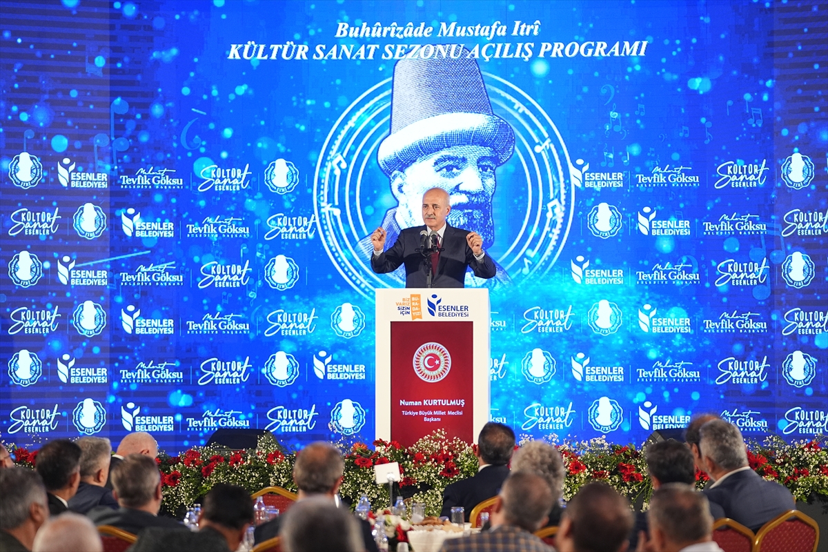 TBMM Başkanı Kurtulmuş, Buhurizade Mustafa Itri 2024-2025 Kültür Sanat Sezonu açılışında konuştu: