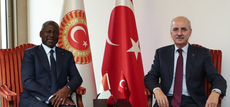 TBMM Başkanı Kurtulmuş, Fildişi Sahili Ulusal Meclisi Başkanı Bictogo ile görüştü