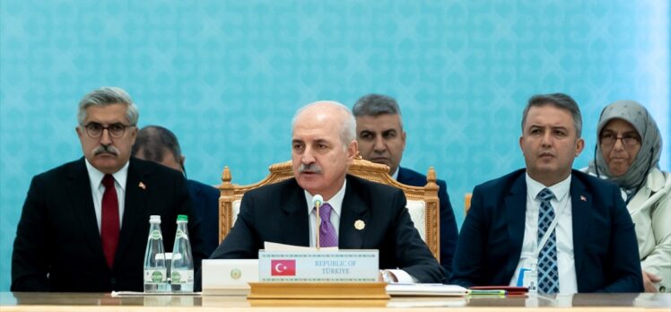 TBMM Başkanı Kurtulmuş, Türkmenistan’daki “Mahtumkulu Firaki Forumu”nda konuştu: