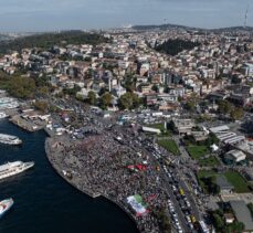 Üsküdar Meydanı'nda Gazze'ye destek mitingi düzenlendi