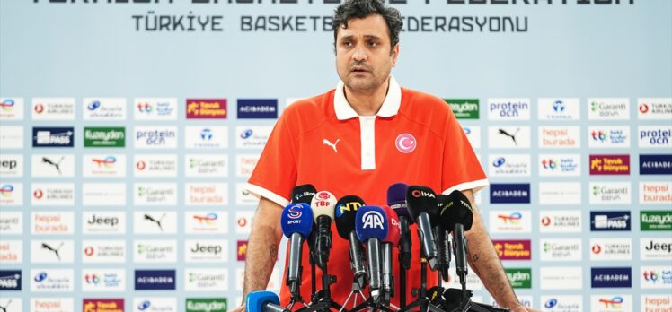 A Milli Erkek Basketbol Takımı'nda Macaristan maçları öncesi medya günü düzenlendi