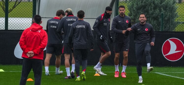 A Milli Futbol Takımı, Galler maçının İstanbul'daki hazırlıklarını tamamladı