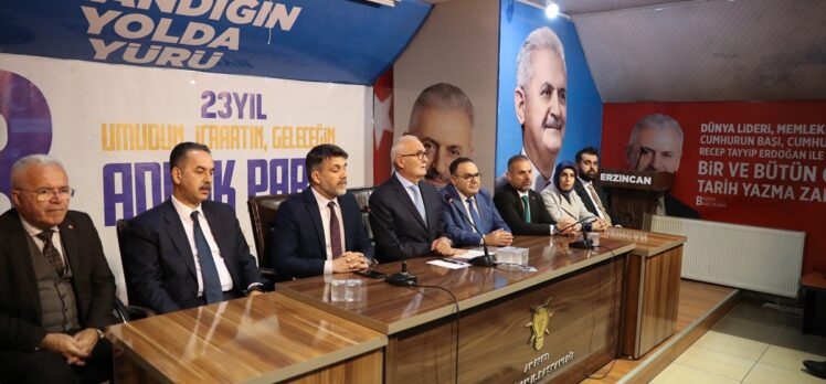 AK Parti Genel Başkan Yardımcısı Yılmaz, Erzincan'da konuştu: