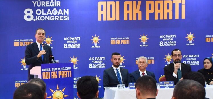 AK Parti Sözcüsü Ömer Çelik, Adana'da partisinin ilçe kongresinde konuştu: