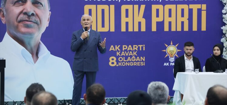 AK Parti'li Yılmaz, Samsun'da partisinin Kavak İlçe Kongresi'nde konuştu: