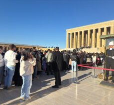 Anıtkabir'de 10 Kasım Atatürk'ü Anma Günü öncesi ziyaretçi yoğunluğu