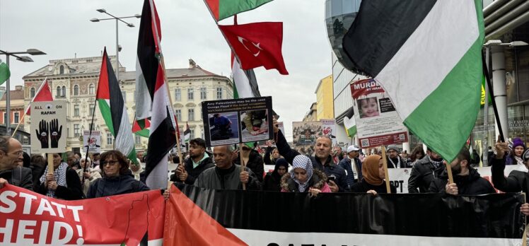 Avusturya'da, İsrail'in Gazze ve Lübnan'a saldırıları protesto edildi