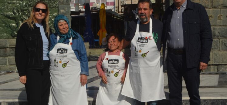 Ayvalık Uluslararası Zeytin Hasat Festivali'nde yemek yarışması yapıldı