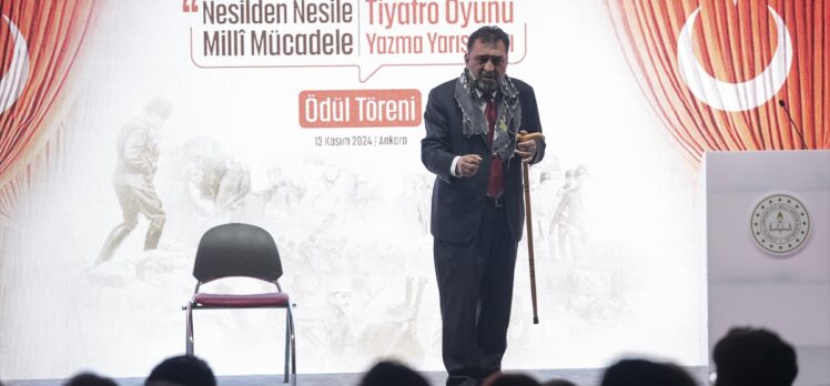 Bakan Tekin “Nesilden Nesile Milli Mücadele Tiyatro Oyunu Yazma Yarışması Ödül Töreni”nde konuştu: