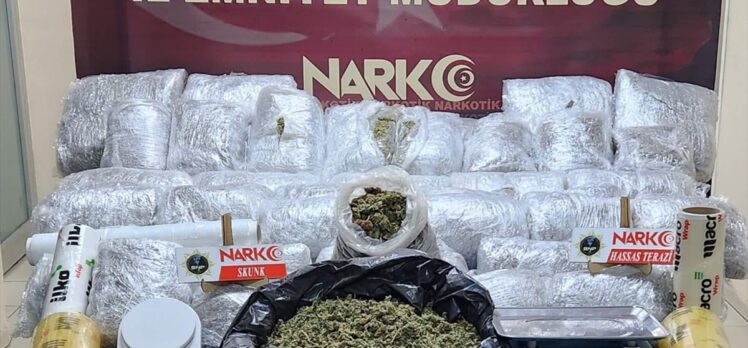 Batman'da 52 kilo 700 gram skunk ele geçirildi