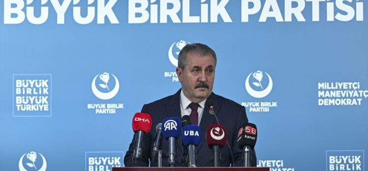 BBP Genel Başkanı Destici, basın toplantısı düzenledi