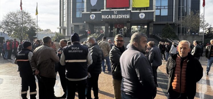 Buca Belediyesi'nde işçiler greve başladı