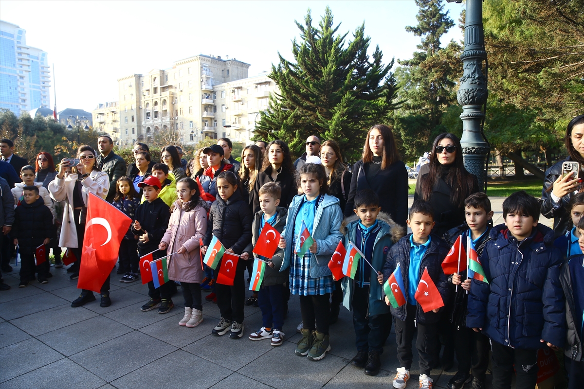 Büyük Önder Atatürk ebediyete intikalinin 86. yılında Azerbaycan'da anıldı