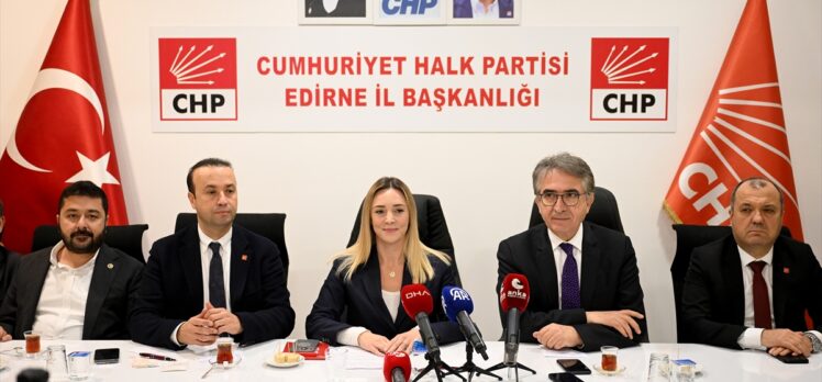 CHP'li Karatepe ve Demir, Edirne'de gazetecilerle bir araya geldi