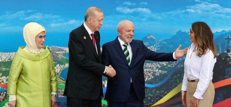 Cumhurbaşkanı Erdoğan, G20 Liderler Zirvesi resmi karşılama törenine katıldı