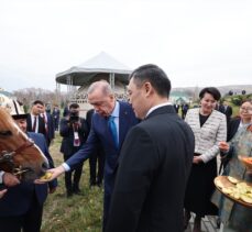 Cumhurbaşkanı Erdoğan, Kırgızistan Cumhurbaşkanı Caparov'a Togg hediye etti