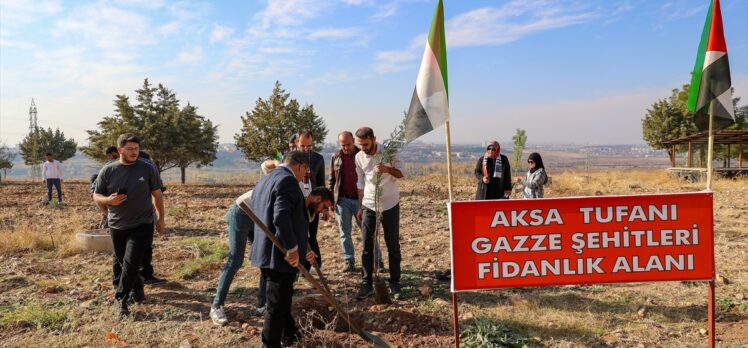 Diyarbakır'da, İsrail'in saldırılarında hayatını kaybeden Filistinliler anısına fidan dikildi