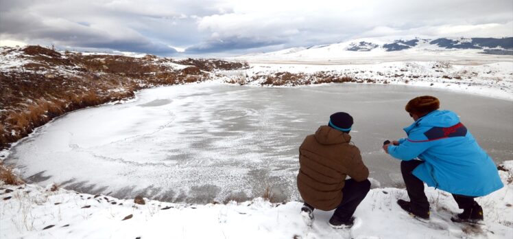 Erzurum'da termometreler sıfırın altında 18 dereceyi gösterdi