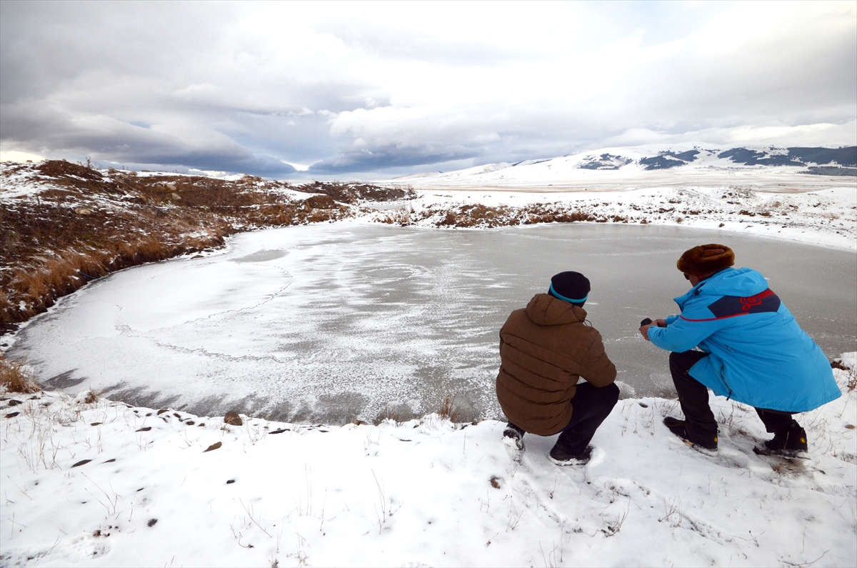 Erzurum'da termometreler sıfırın altında 18 dereceyi gösterdi