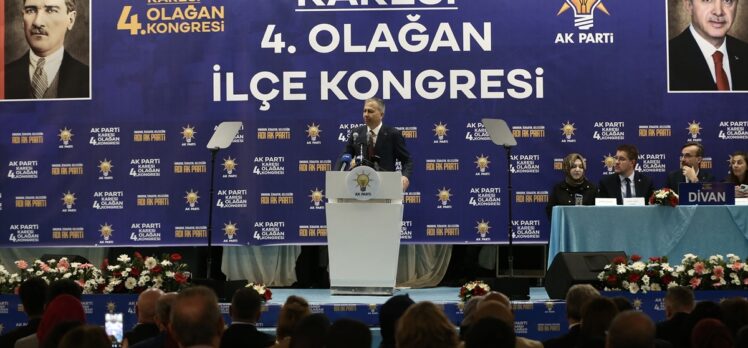 İçişleri Bakanı Yerlikaya, AK Parti Karesi 4. Olağan Kongresi'nde konuştu: