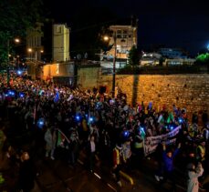 İsrail'in Gazze'deki katliamları İstanbul'da “sesli eylem”le protesto edildi