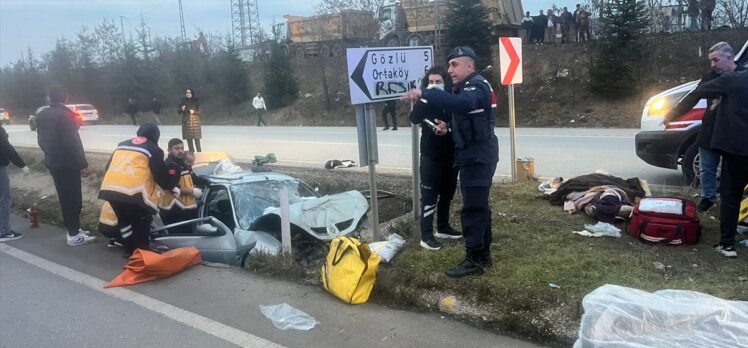 Karabük'te su kanalına düşen otomobilin sürücüsü öldü, 3 kişi yaralandı