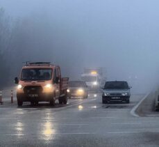 Kastamonu'da sis ulaşımı olumsuz etkiliyor