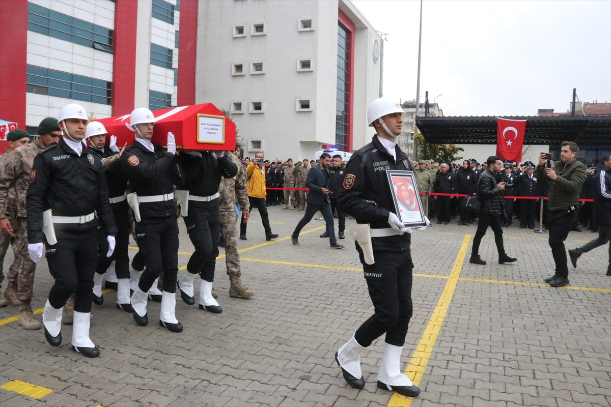 Malatya'da şehit polis memuru Beykoz için tören düzenlendi