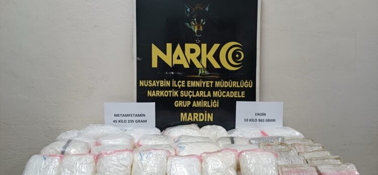 Mardin'de 56 kilo 200 gram uyuşturucu ele geçirildi