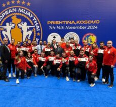 Milli muaythai sporcuları, Avrupa Şampiyonası'nda 14 madalya kazandı