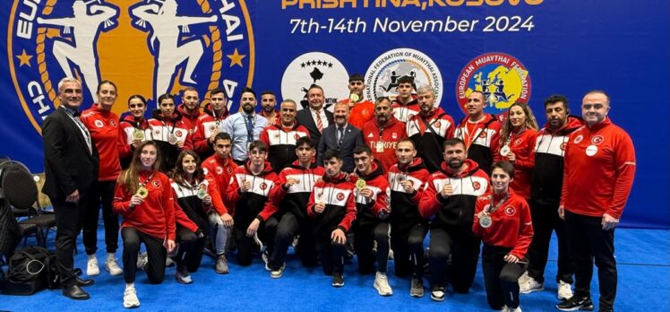 Milli muaythai sporcuları, Avrupa Şampiyonası'nda 14 madalya kazandı