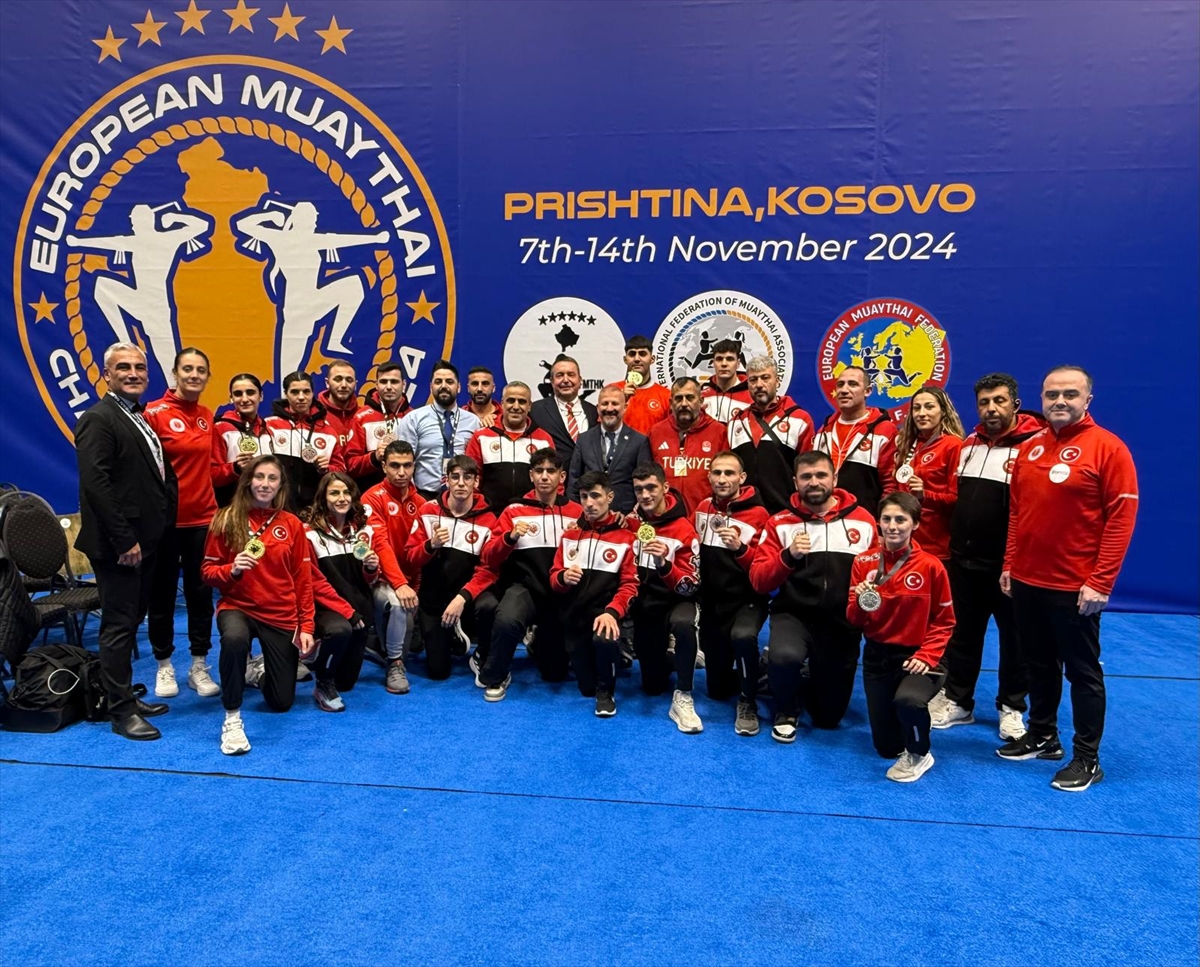 Milli muaythai sporcuları, Avrupa Şampiyonası'nda 14 madalya kazandı