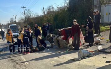 Sakarya'da kamyonetle çarpışan elektrikli motosikletin sürücüsü öldü, oğlu yaralandı